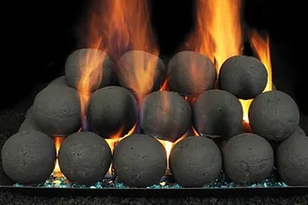 cannon balls gas logs