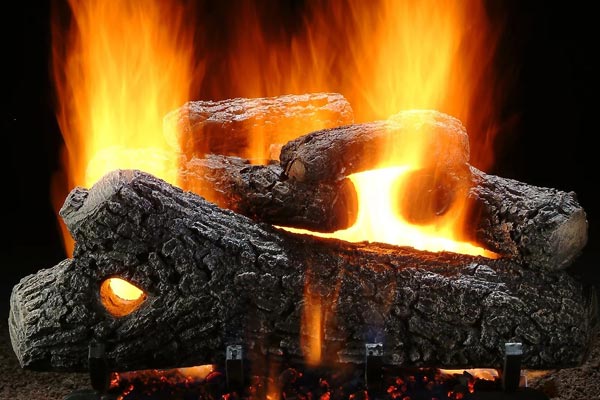 classic oak gas logs